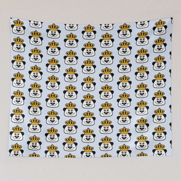 Item preview, Panda Bear King Crown Old Beard Ruler Royal Hat designed and sold by shirt-o-mat.