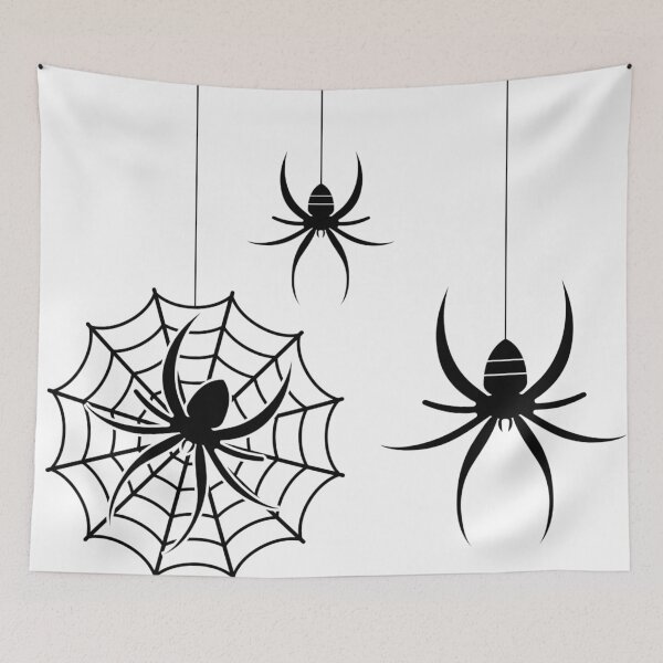 Item preview, Black spiders Webs Halloween designed and sold by Monika Howarth.