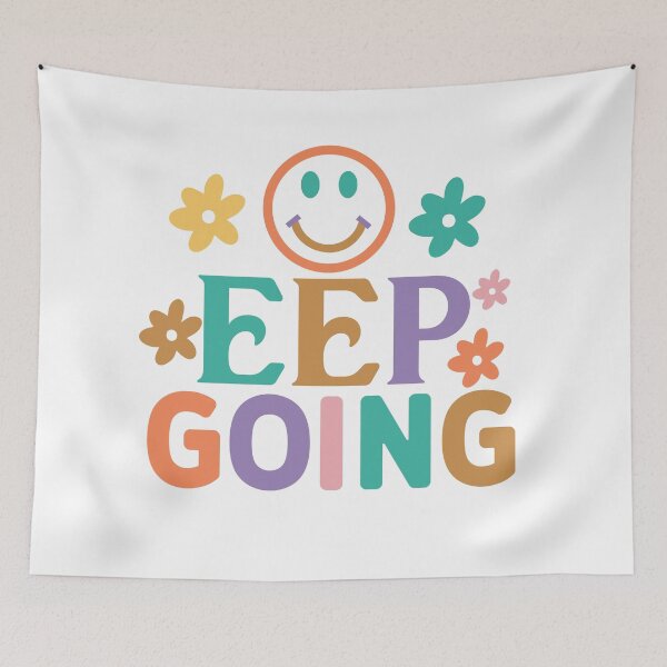 Item preview, Keep Going – Minimal Motivational Quote designed and sold by artcultreone.