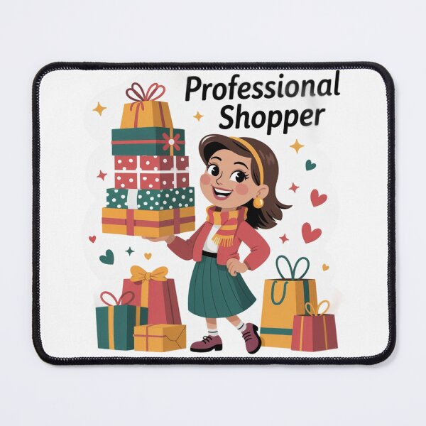 Item preview, Professional Shopper Woman Illustration designed and sold by ArtQueen777.