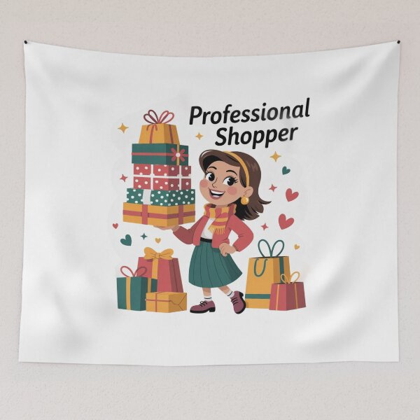 Item preview, Professional Shopper Woman Illustration designed and sold by ArtQueen777.