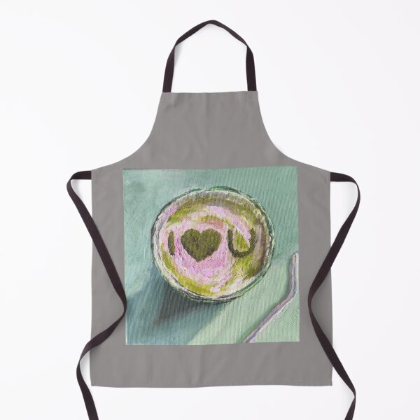 Item preview, Pink Green Matcha Love Tea Art Modern Still Life Breakfast Helthy designed and sold by kkjustpaint.