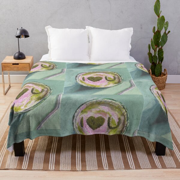 Item preview, Pink Green Matcha Love Tea Art Modern Still Life Breakfast Helthy designed and sold by kkjustpaint.