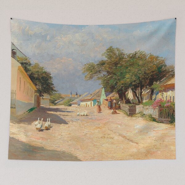 Item preview, A Village Road in the Summer Midday Sun designed and sold by tomorrowsart.