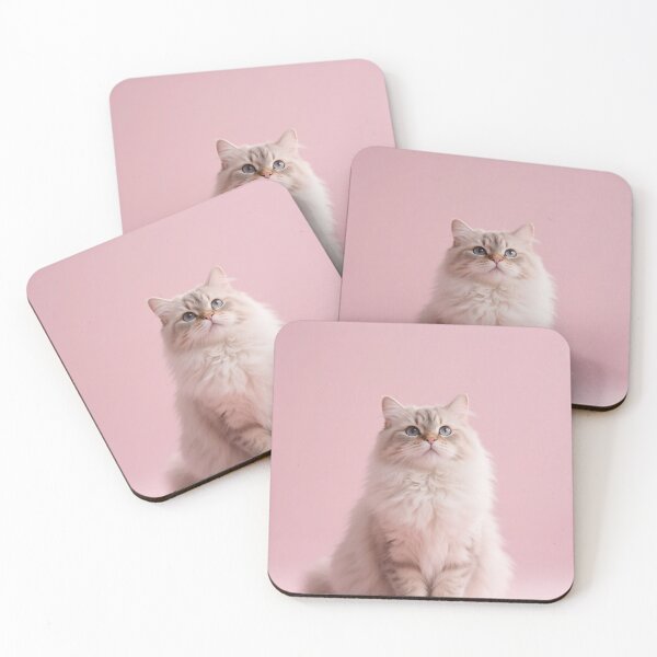 Item preview, cat animal, cute, modern, aesthetic, minimalist, pink, chubby, adorable designed and sold by SasiPen.