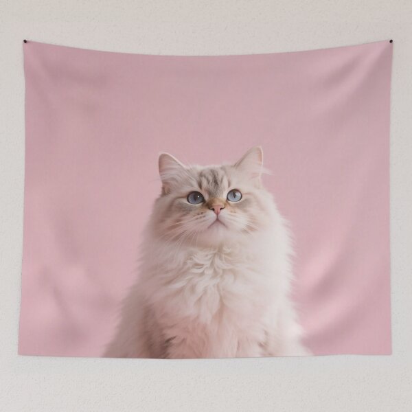 Item preview, cat animal, cute, modern, aesthetic, minimalist, pink, chubby, adorable designed and sold by SasiPen.