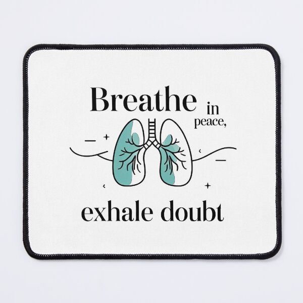Item preview, Breathe in Peace – Mindful Teal Lung Illustration designed and sold by AstridOfficial.