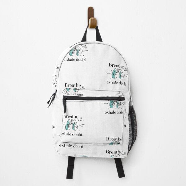 Item preview, Breathe in Peace – Mindful Teal Lung Illustration designed and sold by AstridOfficial.