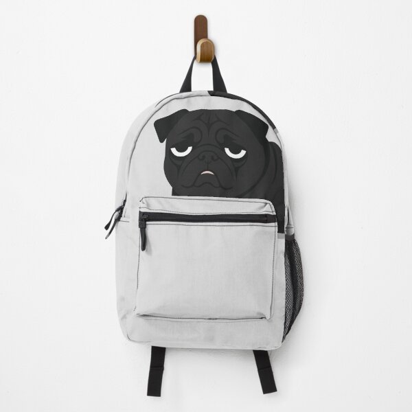 Item preview, Confused Funny Black Pug Expression designed and sold by crypthor.