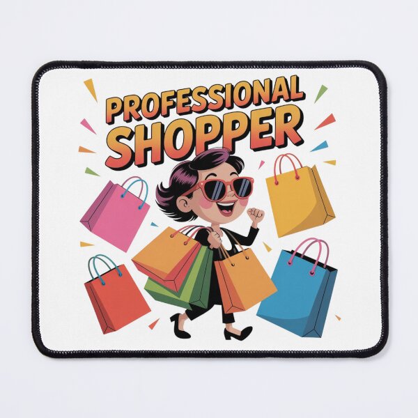 Item preview, Professional Shopper Woman Illustration designed and sold by ArtQueen777.