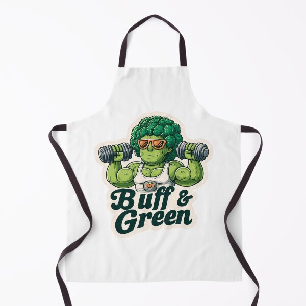 Item preview, Buff and Green Funny Fitness Sticker designed and sold by Blurbean.