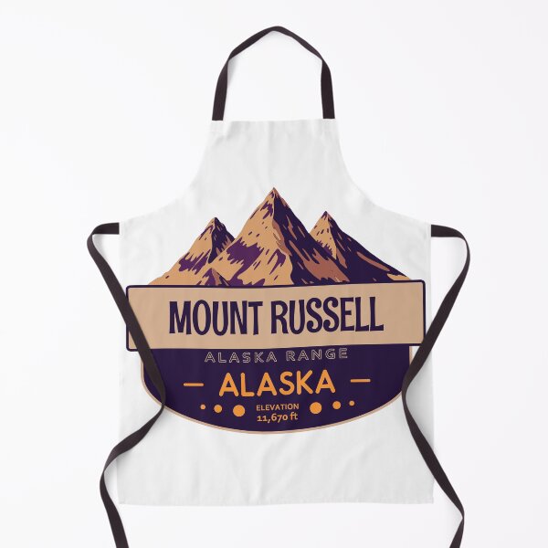 Item preview, Mount Russell, Alaska Range, Alaska, Mountain Badge designed and sold by Wanderful-roads.