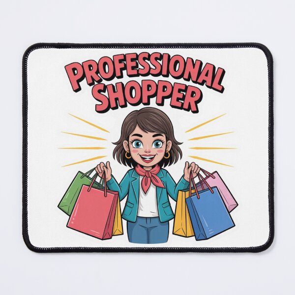Item preview, Professional Shopper Woman Illustration designed and sold by ArtQueen777.