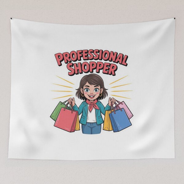 Item preview, Professional Shopper Woman Illustration designed and sold by ArtQueen777.
