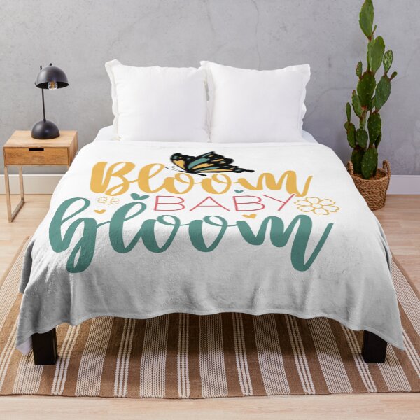 Item preview, Bloom Baby Bloom – Inspirational Floral Quote designed and sold by artcultreone.