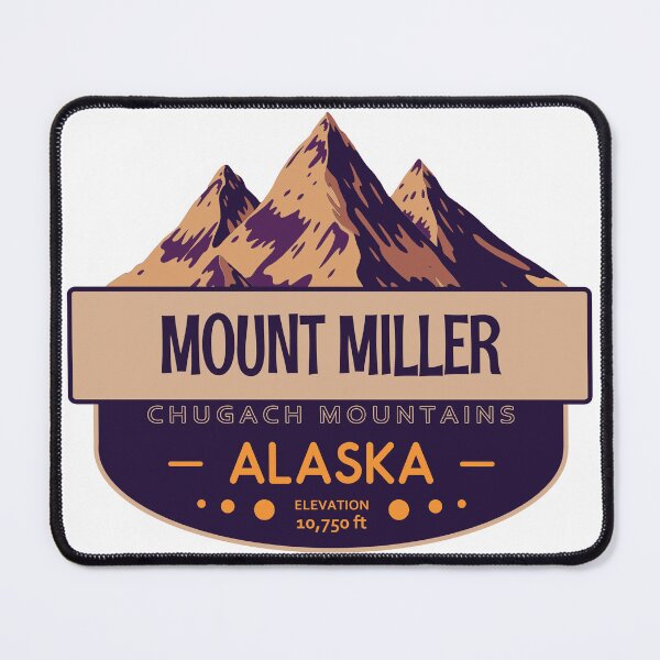 Item preview, Mount Miller, Chugach Mountains, Alaska, Mountain Badge designed and sold by Wanderful-roads.