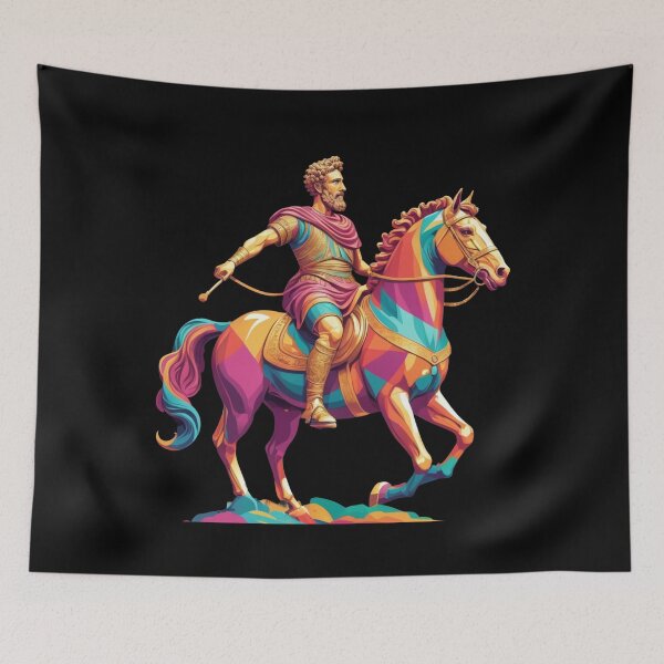 Item preview, Stoicism Philosopher Marcus Aurelius Statue Artwork | Stoic Art | Stoic Wisdom designed and sold by LexaArtworks.