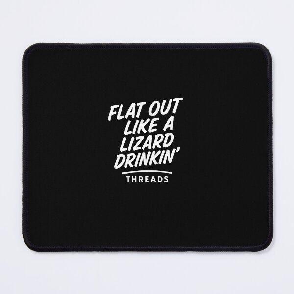 Item preview, Flat Out Like a lizard drinkin' – Aussie Attitude Tee (Black) designed and sold by FairDinkumThreads.