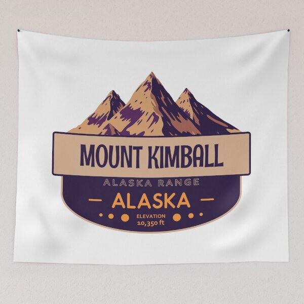 Item preview, Mount Kimball, Alaska Range, Alaska, Mountain Badge designed and sold by Wanderful-roads.