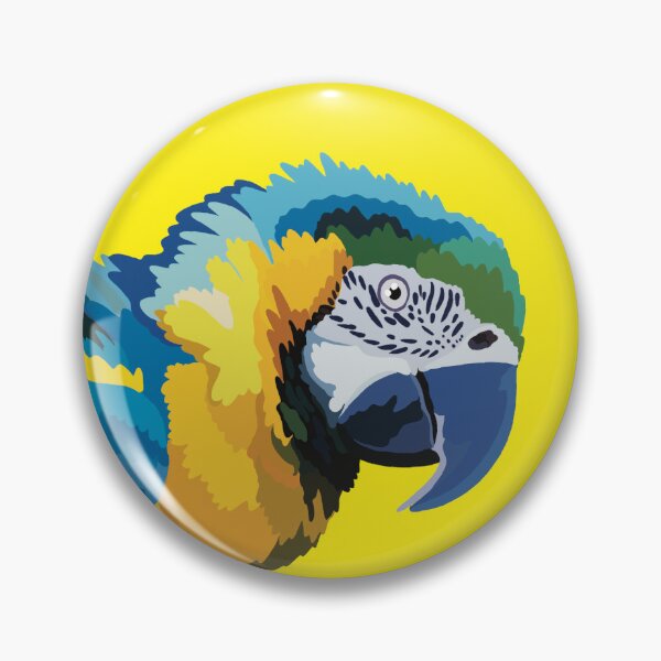 Item preview, B is for Blue and Gold Macaw, Blue and Gold Macaw Gifts | Colorful Parrot Art for Bird Lovers, Keepers & Avian Enthusiasts designed and sold by PrettylittlepastelUk.