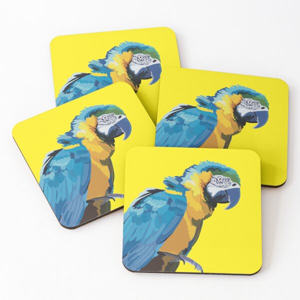 Item preview, B is for Blue and Gold Macaw, Blue and Gold Macaw Gifts | Colorful Parrot Art for Bird Lovers, Keepers & Avian Enthusiasts designed and sold by PrettylittlepastelUk.