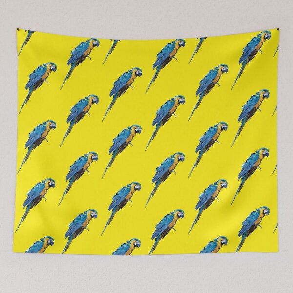 Item preview, B is for Blue and Gold Macaw, Blue and Gold Macaw Gifts | Colorful Parrot Art for Bird Lovers, Keepers & Avian Enthusiasts designed and sold by PrettylittlepastelUk.