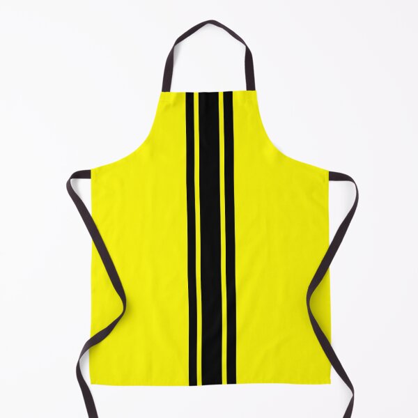 Item preview, Single Stripe with 2 Thick Pinstripes (Black On Yellow) designed and sold by Racing Stripes Only.