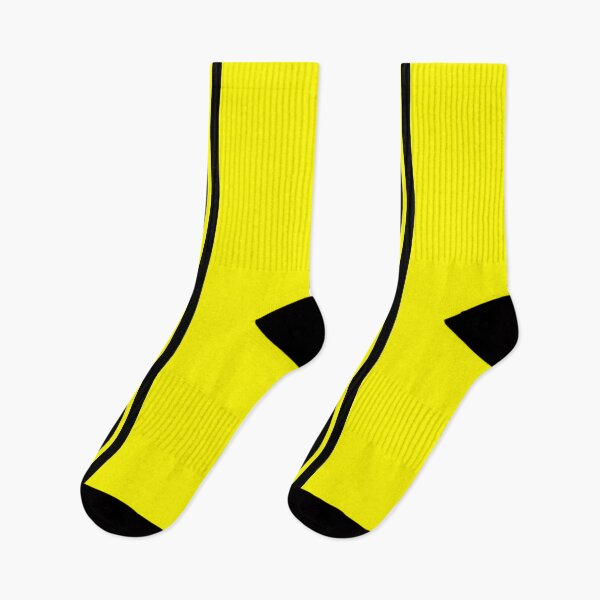 Item preview, Single Stripe with 2 Thick Pinstripes (Black On Yellow) designed and sold by Racing Stripes Only.