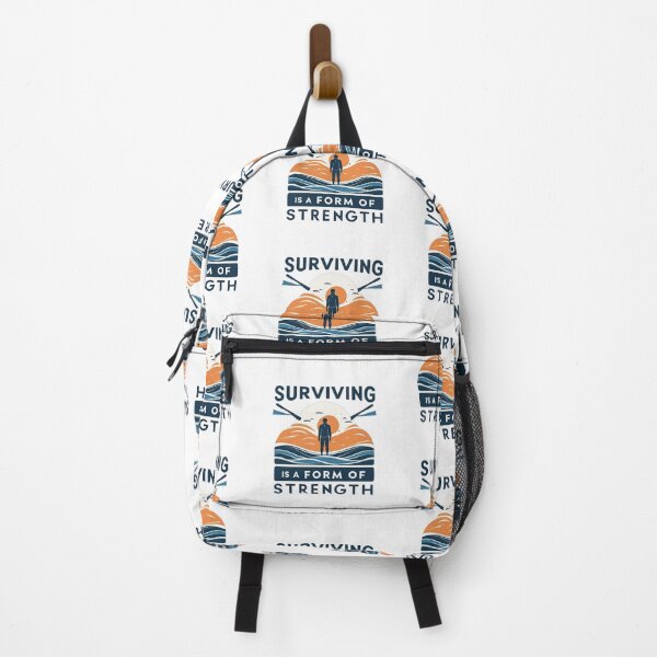 Item preview, Surviving Is Strength – Resilience Sun & Waves Illustration designed and sold by AstridOfficial.