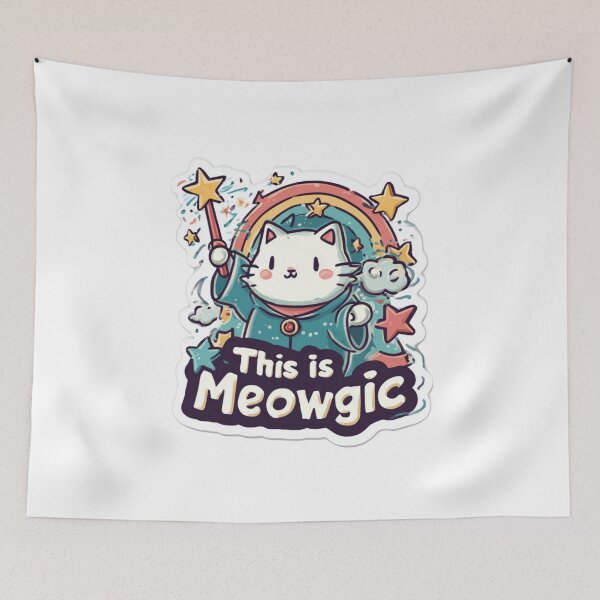Item preview, This is Meowgic Cat Magic Sticker designed and sold by Blurbean.