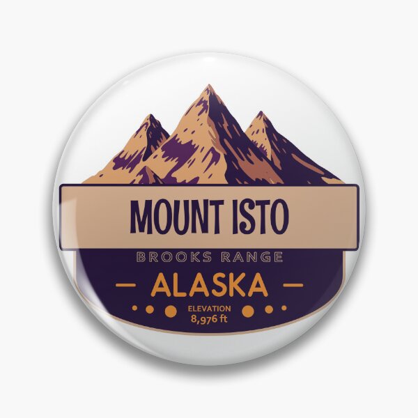 Item preview, Mount Isto, Brooks Range, Alaska, Mountain Badge designed and sold by Wanderful-roads.
