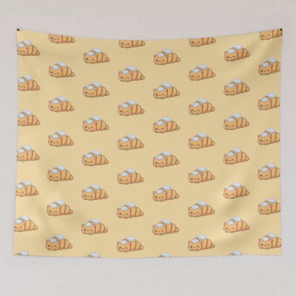 Item preview, Kawaii Cat Croissant designed and sold by CollieCreates.