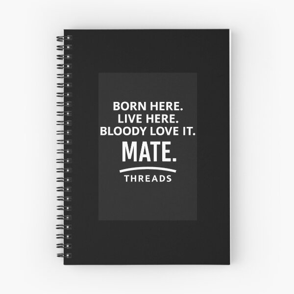 Item preview, Born Here (Black) designed and sold by FairDinkumThreads.