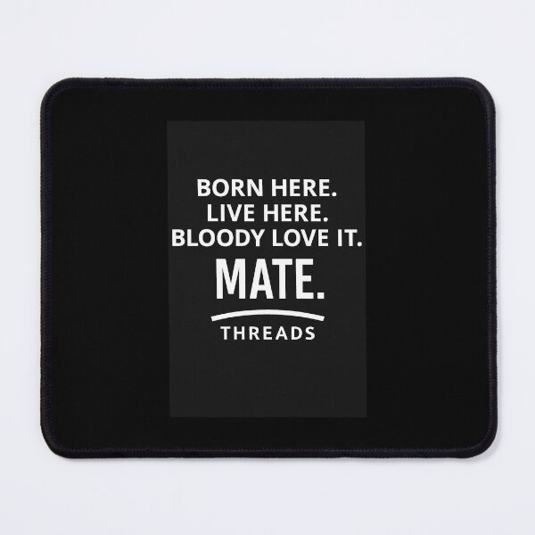 Item preview, Born Here (Black) designed and sold by FairDinkumThreads.