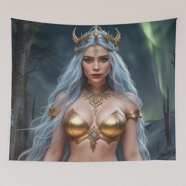 Item preview, Mystic Deity Warrior – Glowing Runes & Myth Power designed and sold by MissSaylor.