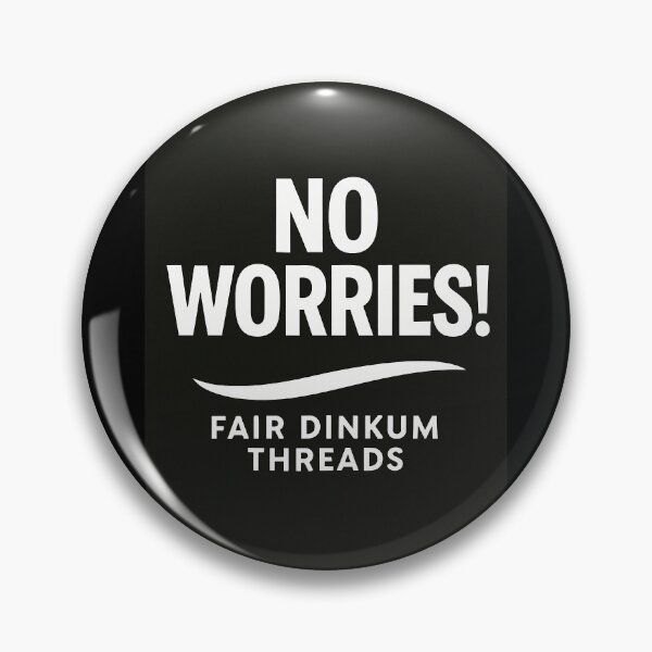 Item preview, No Worries (Black) designed and sold by FairDinkumThreads.