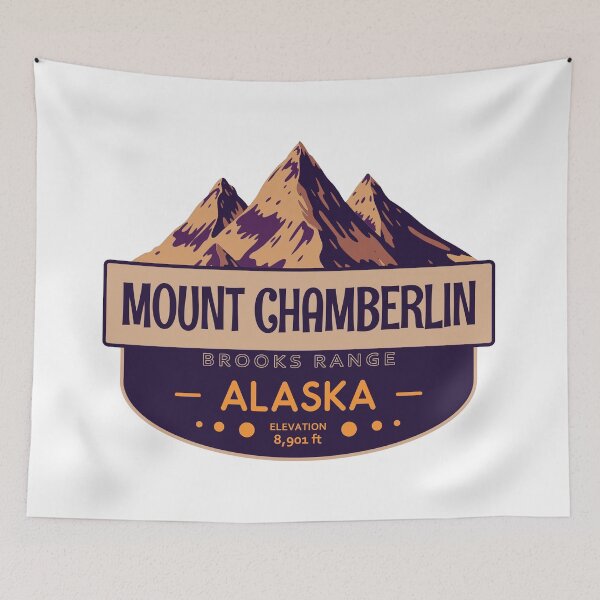 Item preview, Mount Chamberlin, Brooks Range, Alaska, Mountain Badge designed and sold by Wanderful-roads.