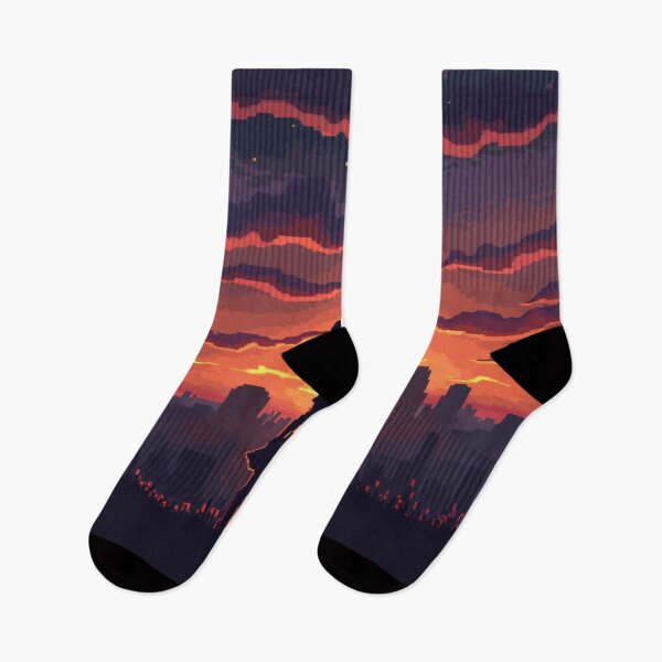 Item preview, Pixel Girl at Sunset - Dreamy Cityscape Digital Art designed and sold by TheDesignDen52.
