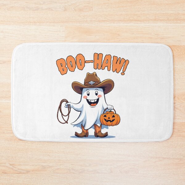 Artikelvorschau, Boo Haw Lustiger Geister-Cowboy, Western-Halloween, Landmädchen entworfen und verkauft von gillys.