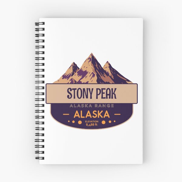 Item preview, Stony Peak, Alaska Range, Alaska, Mountain Badge designed and sold by Wanderful-roads.