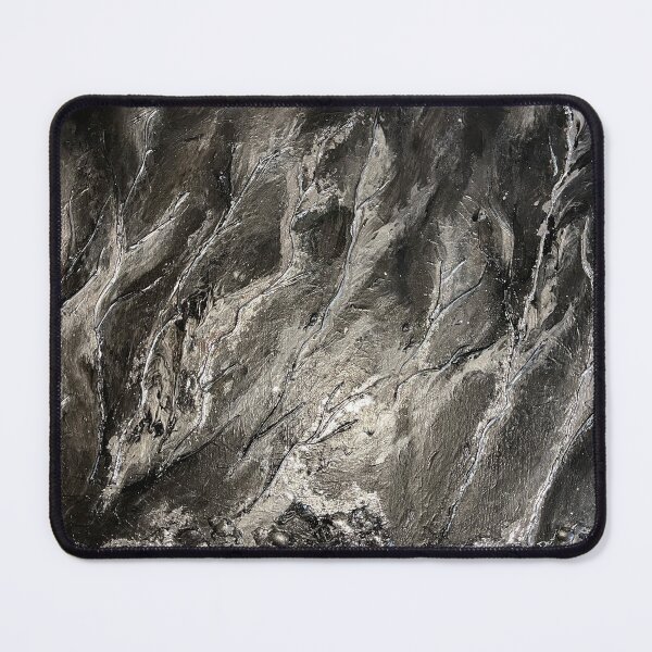 Item preview, abstract silver painting designed and sold by DariaCeppelli.