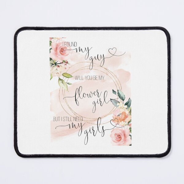 Item preview, Ask Flower Girl Gift Will you be my Flower Girl Floral cards designed and sold by Marty Party .