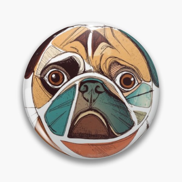 Item preview, Elegant Design Of a Pug Dog designed and sold by Petsthetic.