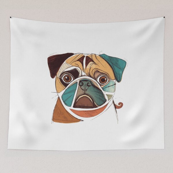 Item preview, Elegant Design Of a Pug Dog designed and sold by Petsthetic.