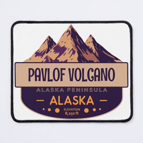 Item preview, Pavlof Volcano, Alaska Peninsula, Alaska, Mountain Badge designed and sold by Wanderful-roads.