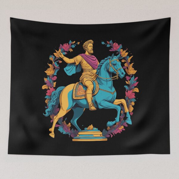 Item preview, Stoicism Philosopher Marcus Aurelius Statue Artwork | Stoic Art | Stoic Wisdom designed and sold by LexaArtworks.