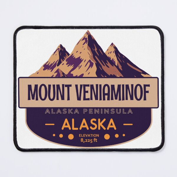 Item preview, Mount Veniaminof, Alaska Peninsula, Alaska, Mountain Badge designed and sold by Wanderful-roads.