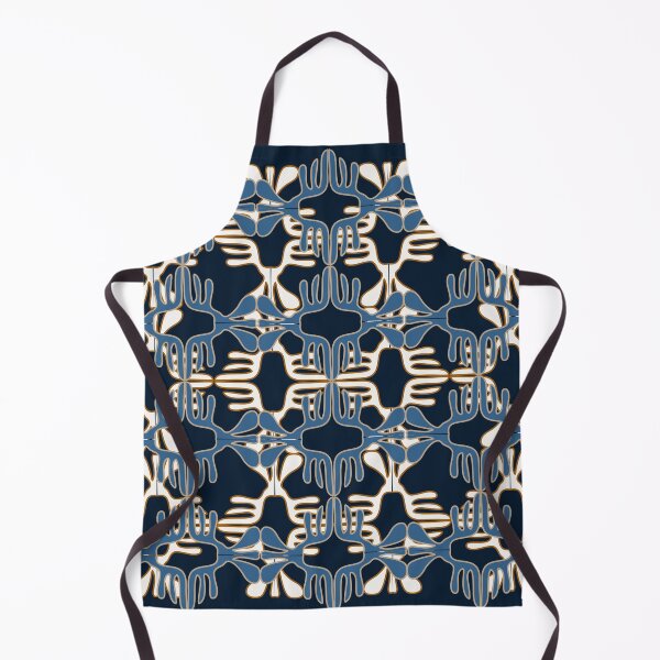 Item preview, Tribal pattern in blue and cream designed and sold by mirimo.
