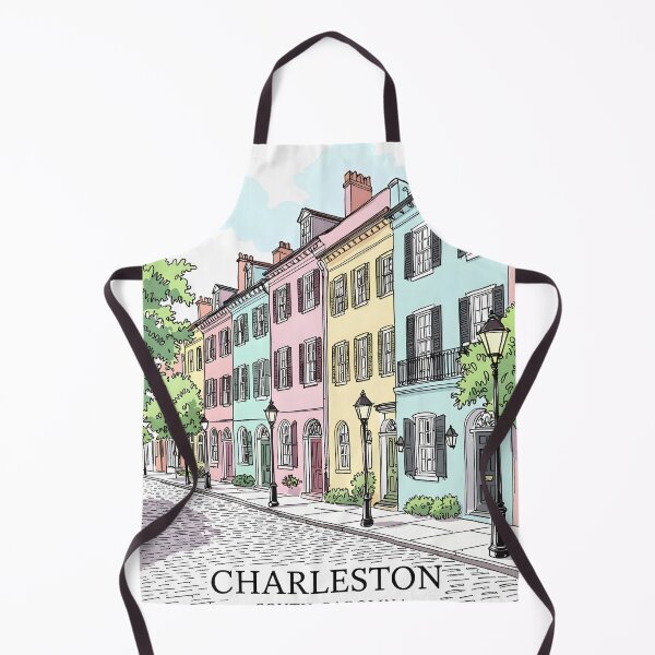Item preview, Charleston South Carolina Rainbow Row designed and sold by pixelated_echoes.