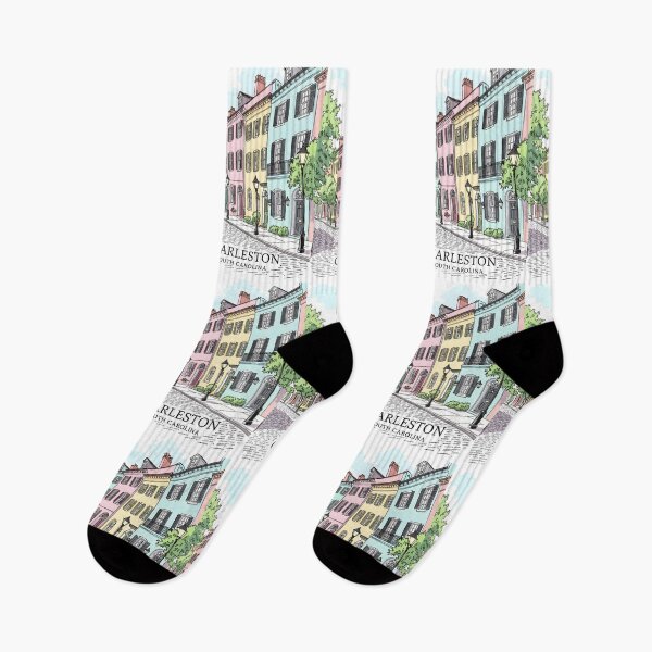 Item preview, Charleston South Carolina Rainbow Row designed and sold by pixelated_echoes.